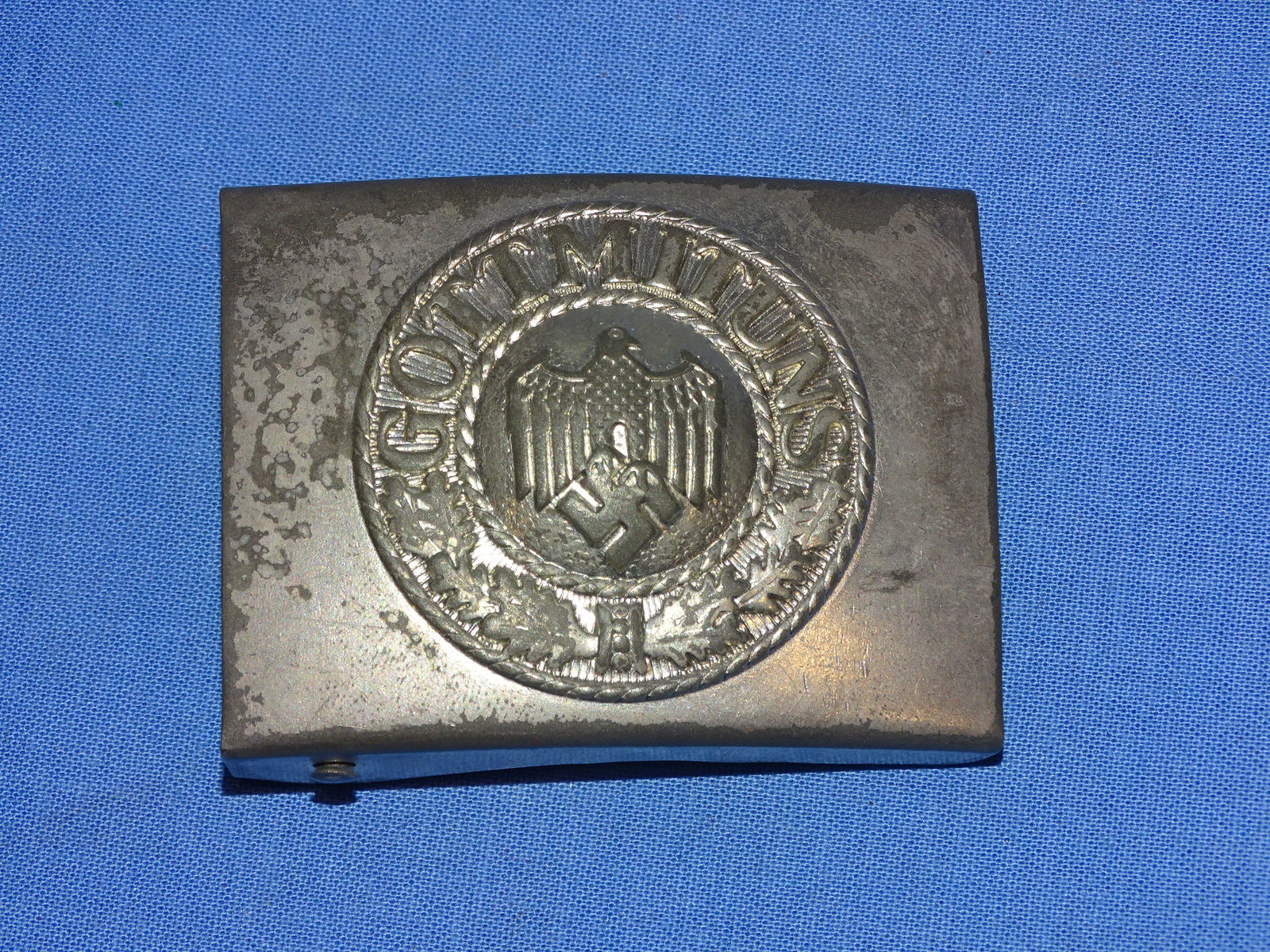 WWII German Army Heer Enlisted Man's EM Belt Buckle: NICE WWII GERMAN BELT BUCKLE.