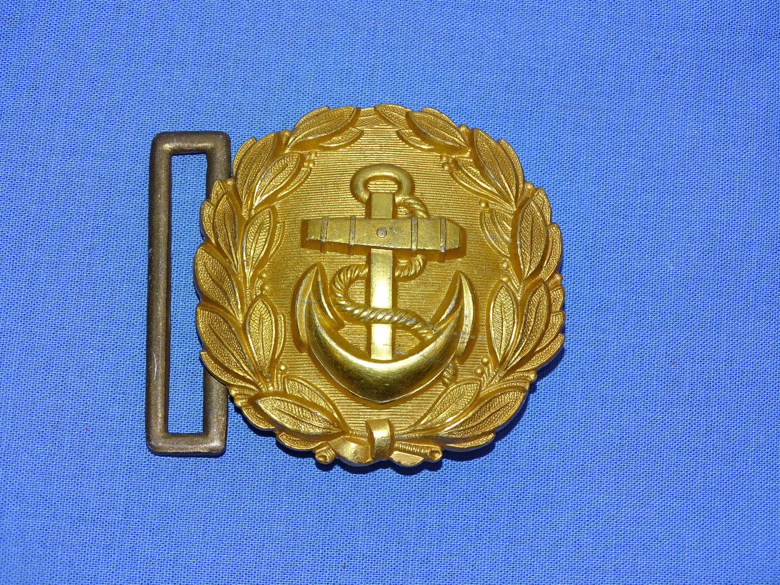WWII German Kriegsmarine Navy OFFICER Belt Buckle, EJL: NICE WWII GERMAN BELT BUCKLE.