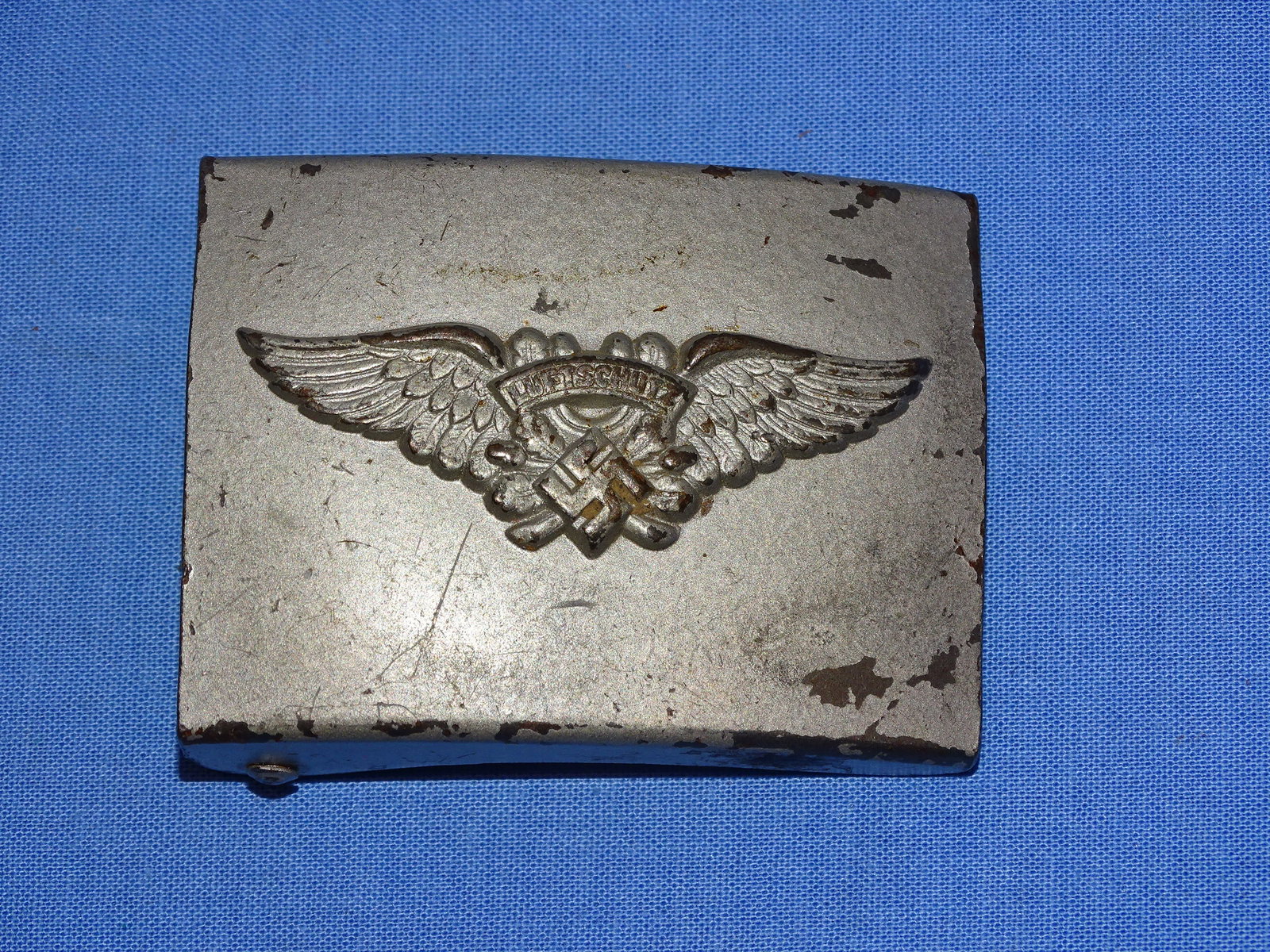 WWII German Enlisted Man's EM Belt Buckle, LUFTSCHUTZ: NICE WWII GERMAN BELT BUCKLE.
