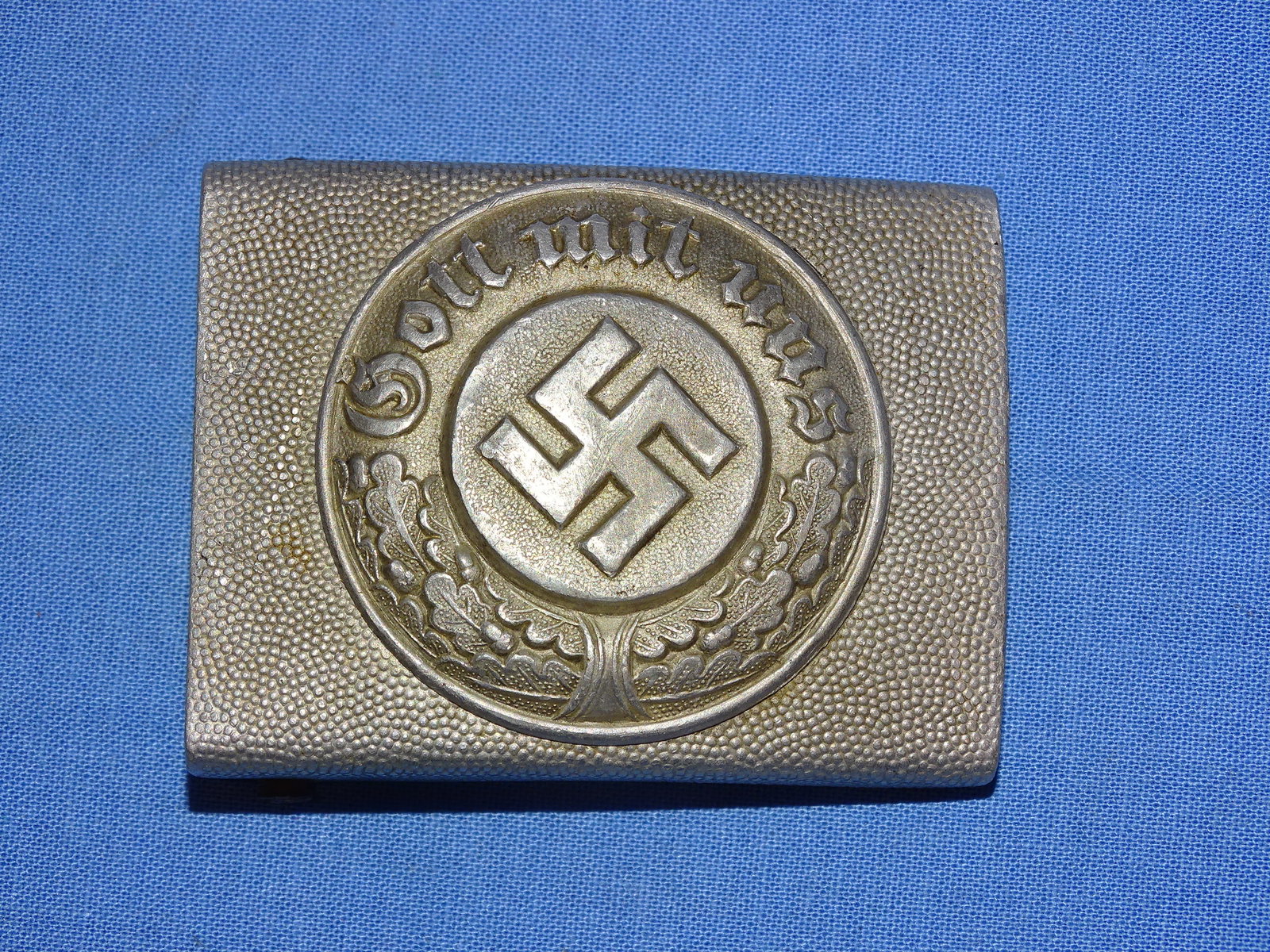 WWII German Enlisted Man's EM Belt Buckle, POLICE: NICE WWII GERMAN BELT BUCKLE.