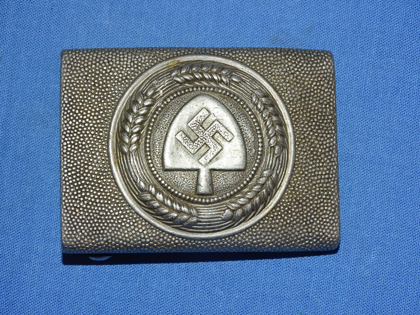 WWII German RAD Enlisted Man's EM Belt Buckle, OLC 38 (1 of 3)