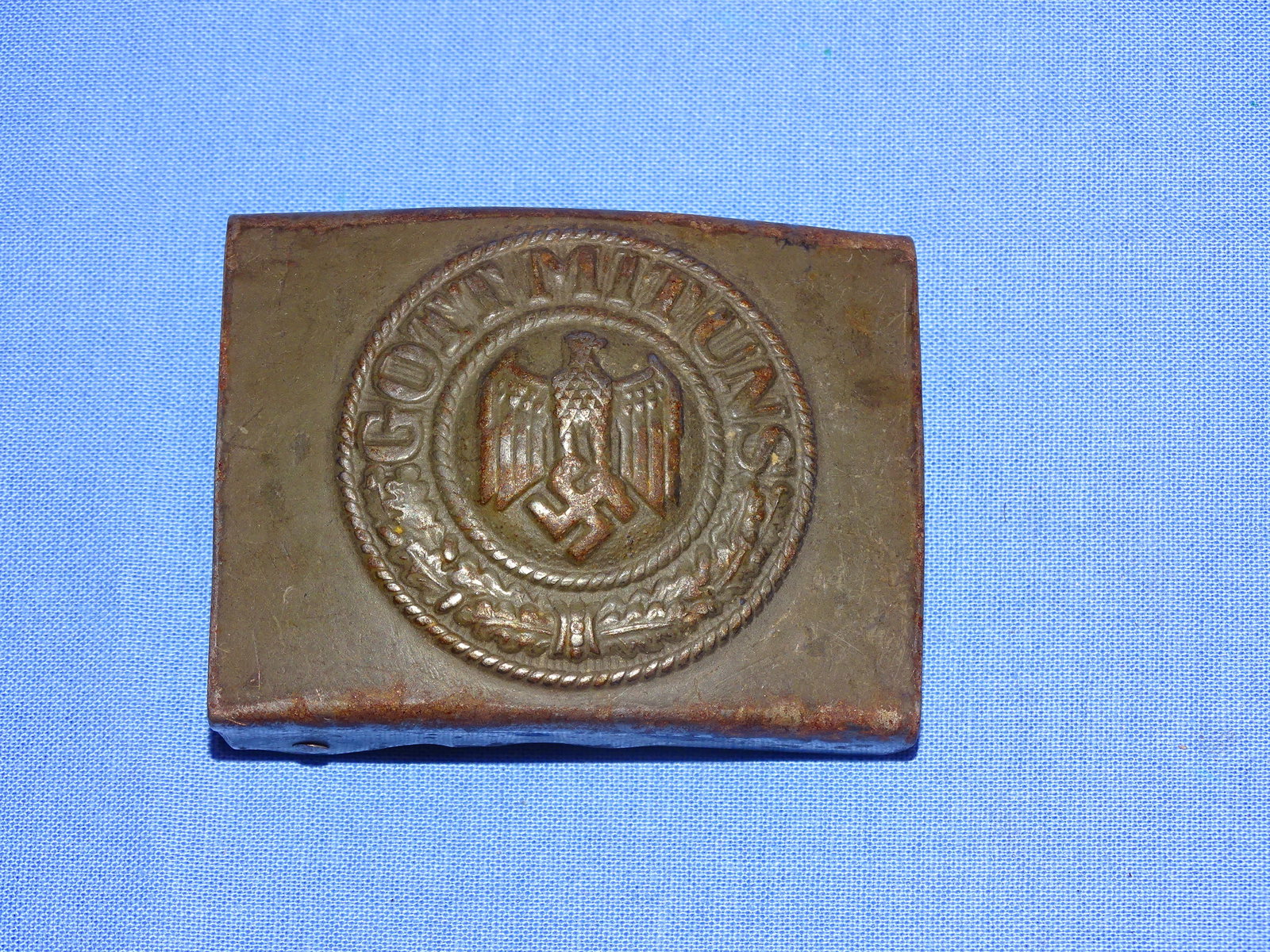 WWII German Army Heer Enlisted Man's EM Belt Buckle: NICE WWII GERMAN BELT BUCKLE.