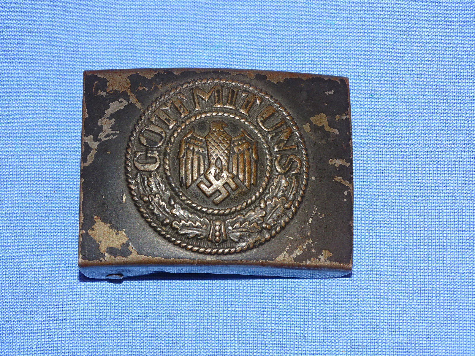 WWII German Army Heer Enlisted Man's EM Belt Buckle, RODO: NICE WWII GERMAN BELT BUCKLE.