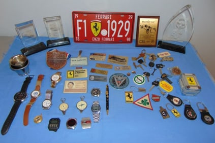 JOHN J. GEILS Band Memorabilia Lot, Racing Items, Auto / Bike Keys, Watches, Pens, Trophys, Etc