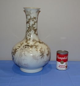 Chinese Porcelain QING DYNASTY QIANLONG (1736-1795) Double Dragon & Poem Vase