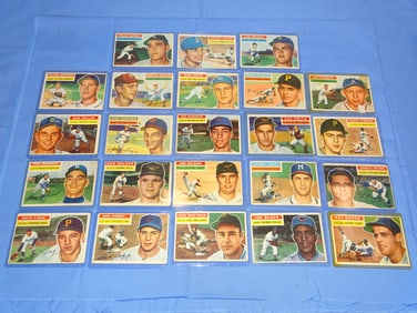 1956 Topps Baseball Cards, Lot of 23