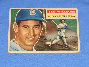 1956 Topps Baseball Card, TED WILLIAMS