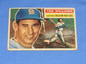 1956 Topps Baseball Card, TED WILLIAMS