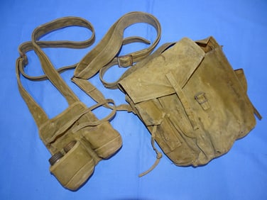 Vietnam War NVA Hanoi Made AK-47 Magazine & Grenade Carrier Pouch