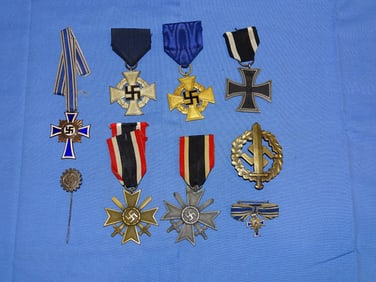 WWII German Nazi Badge, Pin, Medal, Insignia, Lot