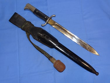 WWII German Nazi Fire / Police Parade Dress Bayonet w/ Knot