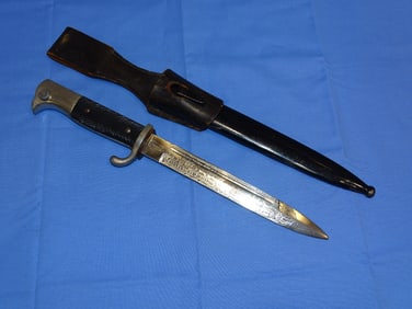 WWII German Parade Dress Bayonet w/ Double Engraved Blade