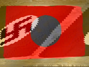 Minty WWII German NSDAP Party Flag, 30"x44"