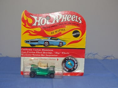 Original 1969 Mattel HotWheels Car, Hot Heap in the Blister Pack