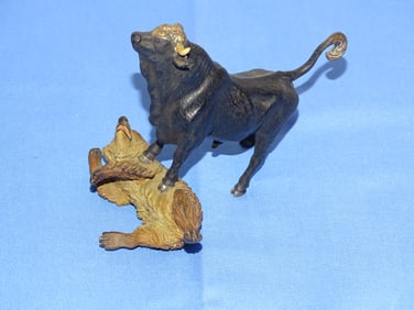 Vienna Cold Bronze Figurine Group, Bull & Bear