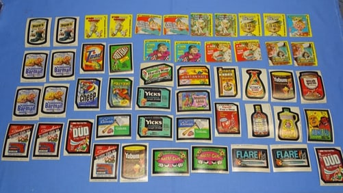 1978 Fleer Cracked & Topps Wacky Packs Trading Card Sticker Lot