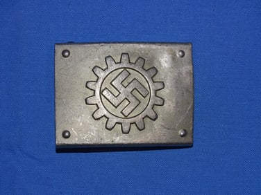 WWII German Third Reich Nazi Belt Buckle, DAF