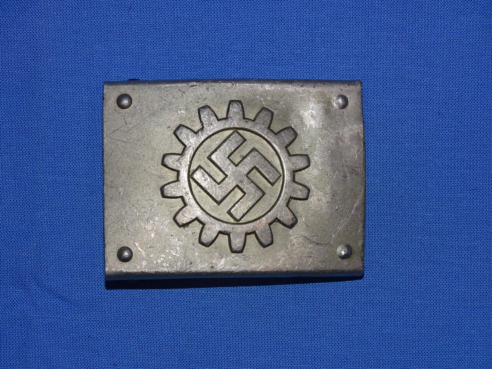 WWII German Third Reich Nazi Belt Buckle, DAF: NICE WWII GERMAN BELT BUCKLE