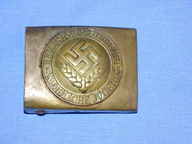 WWII German Nazi Third Reich Belt Buckle, RAD / FAD