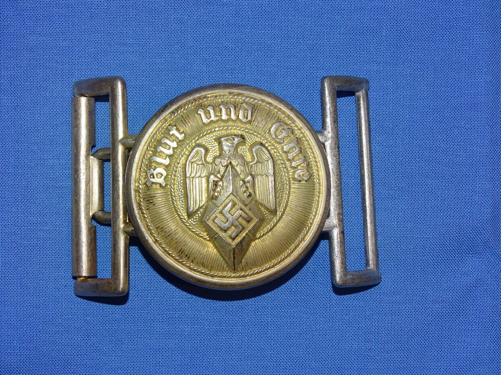 WWII German Nazi Third Reich Belt Buckle, HJ Hitler Youth: NICE WWII GERMAN BELT BUCKLE
