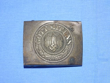 WWII German Nazi Third Reich Belt Buckle, ARMY
