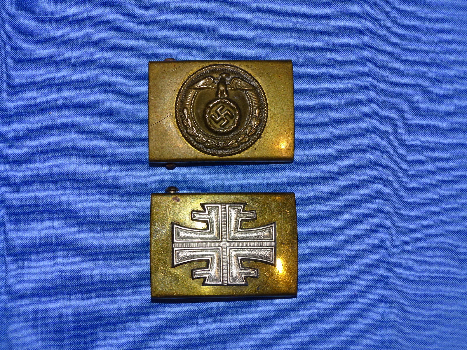 WWII German Nazi Third Reich Belt Buckle, HJ HITLER YOUTH Pair: NICE WWII GERMAN BELT BUCKLE PAIR