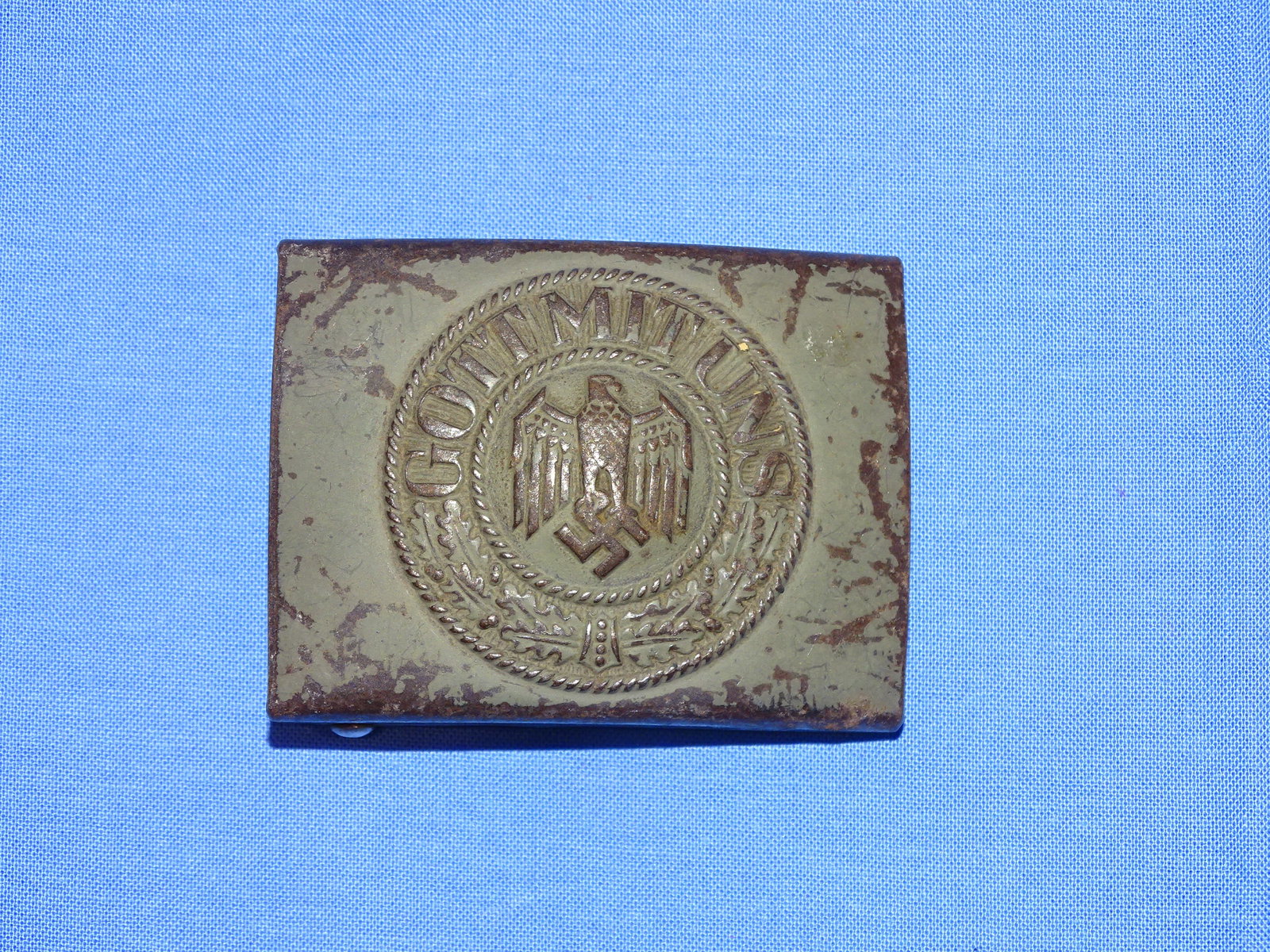 WWII German Nazi Third Reich Belt Buckle, ARMY: NICE WWII GERMAN BELT BUCKLE.