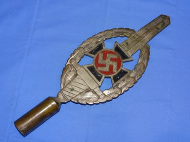 WWII German Nazi Third Reich NSKOV Flag Pole TOPPER