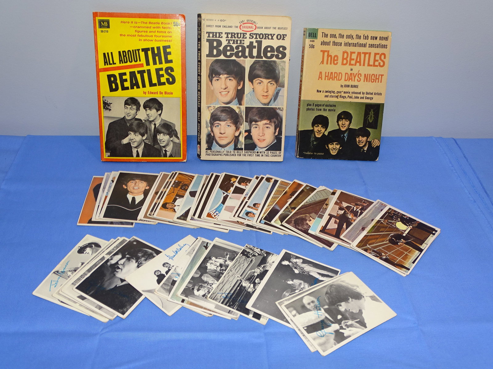 Vintage Beatles Books & Trading Card Lot: NICE ESTATE CHILDHOOD COLLECTION OF BEATLE ITEMS.