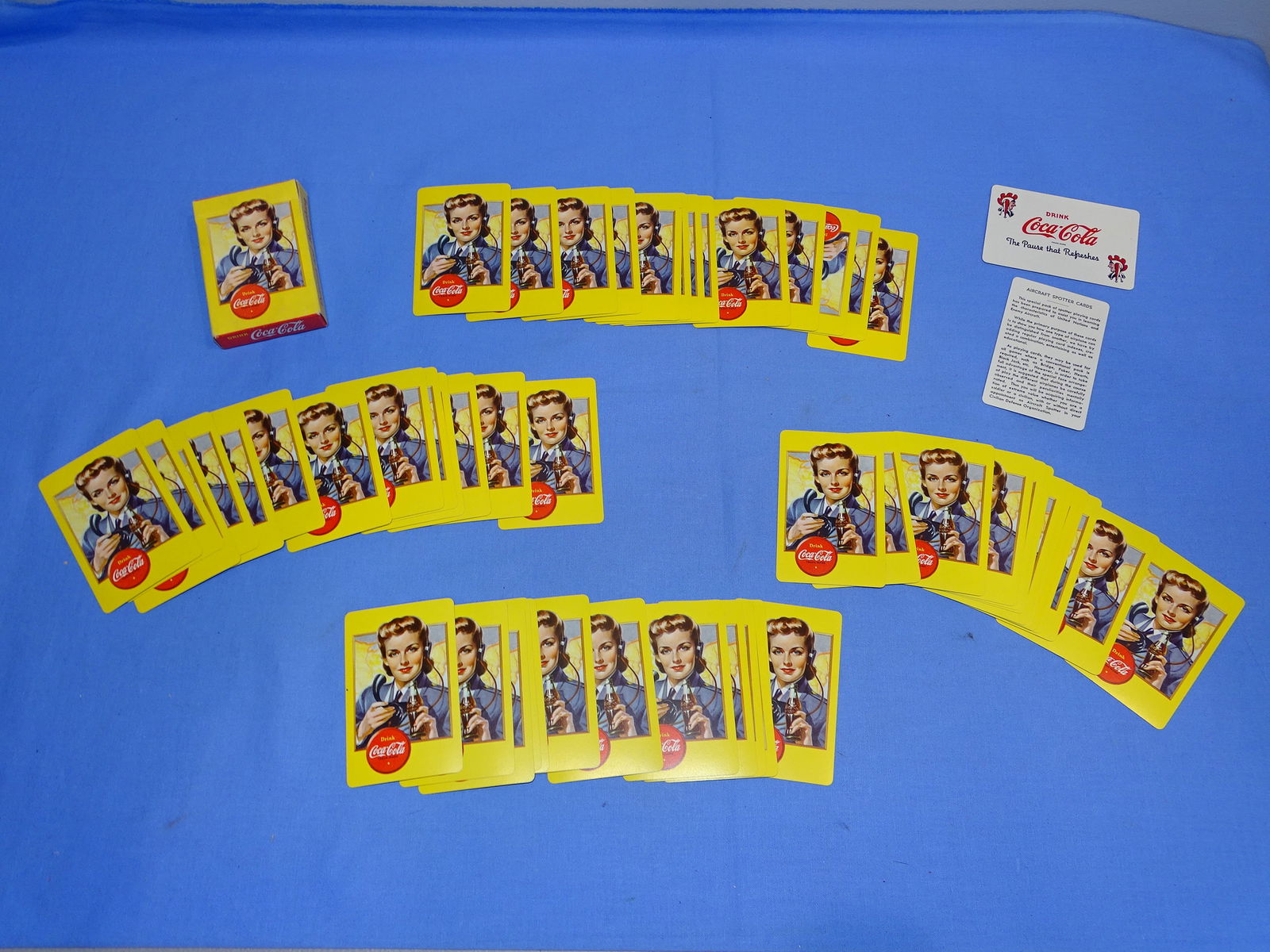 Nice WWII 1943 COCA COLA Aircraft Recognition Playing Cards (1 of 6)