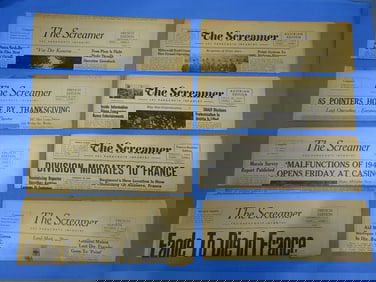 WWII 101st Airborne Paratrooper 502nd Parachute Infantry "THE SCREAMER" Unit Newspapers