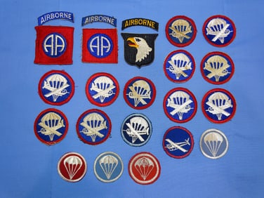 WWII Airborne Paratrooper / Glider Patch Lot