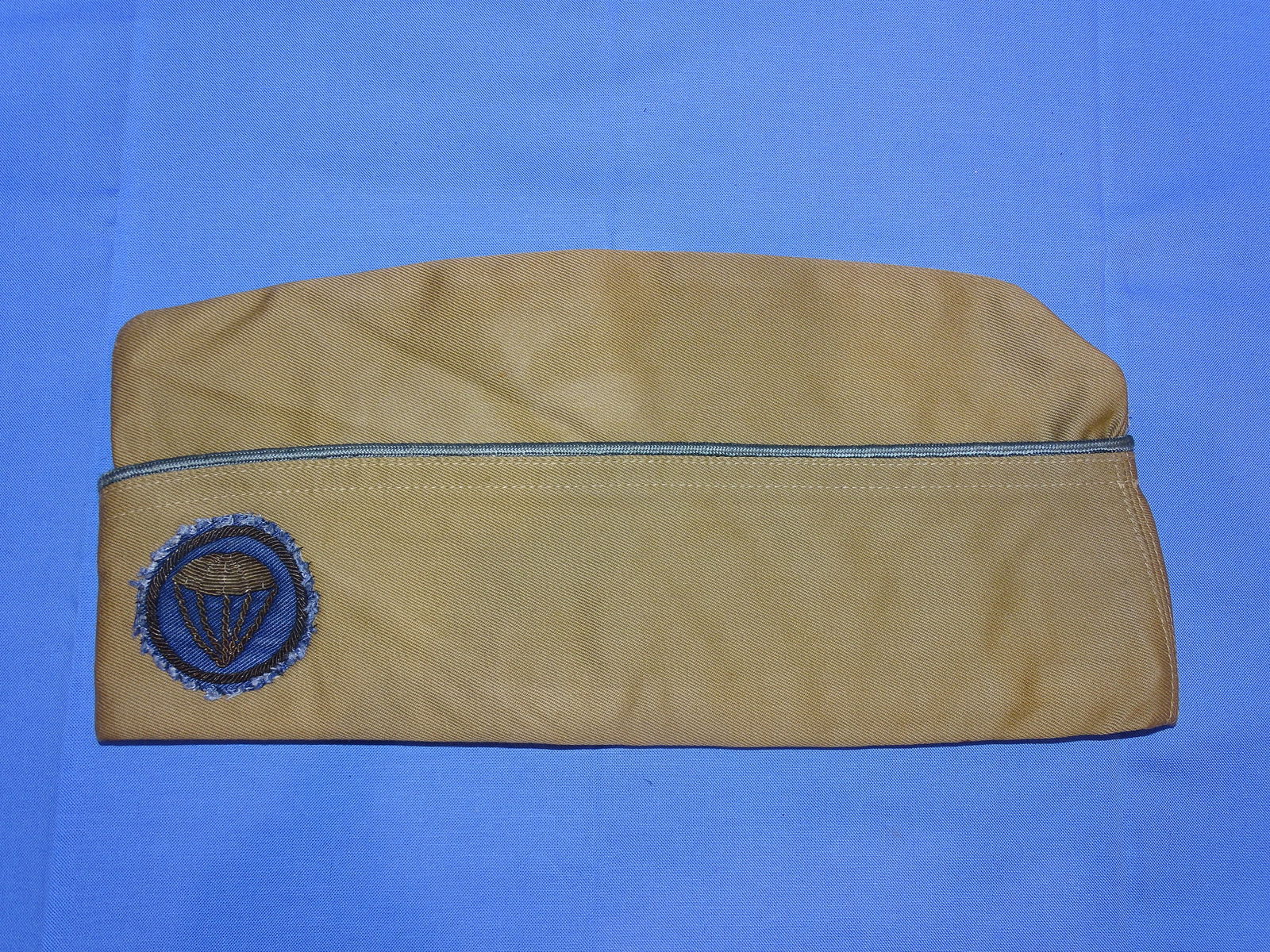 WWII Airborne Paratrooper Overseas Cap w/ Bullion Patch (1 of 6)