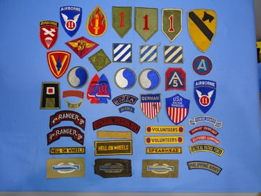 WWII Insignia Patch Lot, Many Theater Made