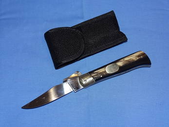 Italy Italian STILETTO Switchblade Automatic Knife, AGA CAMPOLIN 1947-2007
