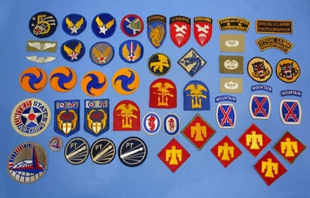 WWII Patch Lot, AAF, Army, Airborne, Etc.