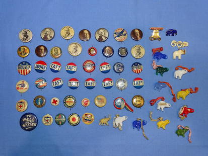 Political Campaign Pin Back Button Lot: NICE LOT OF CAMPAIGN BUTTONS.