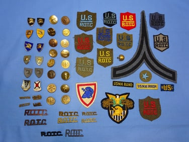WWII - Vietnam Era ROTC USMA Military Academy Patch, Badge, Insignia Lot