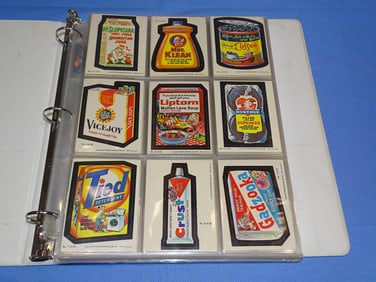 1970's & 1980's WACKY PACKS Stickers Trading Cards Lot of 159