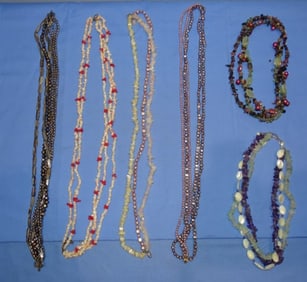 Vintage Jewelry Multi-Strand Necklace Lot