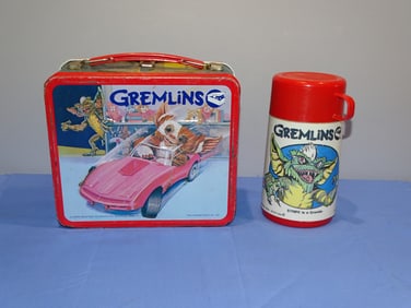 Vintage Lunch Box, 1984 GREMLINS w/ Thermos