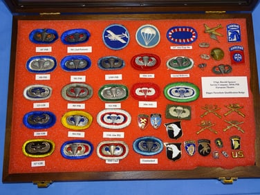 WWII Airborne Paratrooper & Glider Wing, Patch, Oval & Insignia Collection