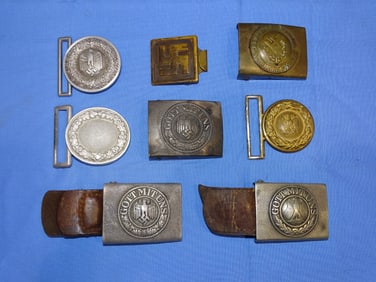 WWII German Nazi Belt Buckle Lot
