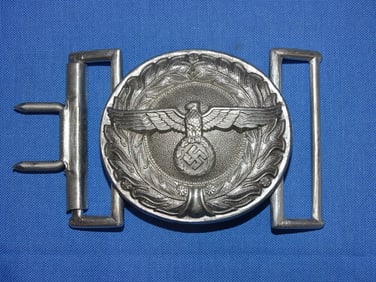 WWII German Belt Buckle, Early National State Forestry Service Officer, Friedrich Linden 39