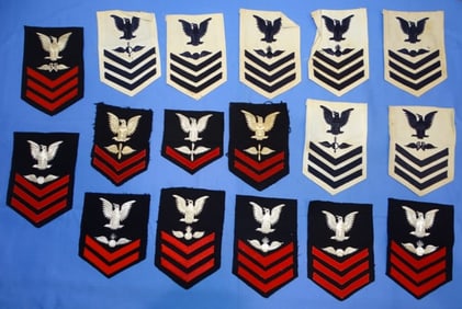 WWII USN Navy Aviation Rate Patch Lot