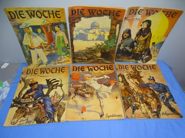 1926 - 1927 German Magazine DIE WOCHE, 6 Issues