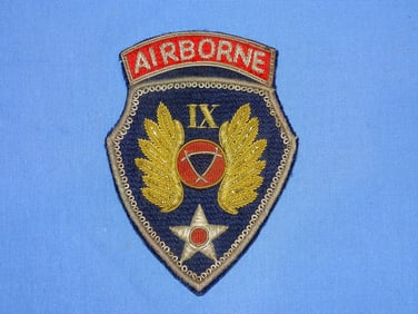 WWII 9th IX Airborne Aviation Engineers Bullion Patch