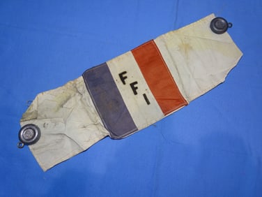 Original WWII Free French Resistance FFI Armband