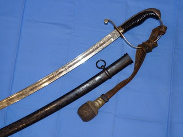 Imperial - WWI German Triple Engraved, Regimental Unit Marked Sword, WKC