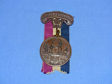 Civil War Veteran Medal, West Virginia Service, John Jehu Dehaven 5th Reg't Cavalry